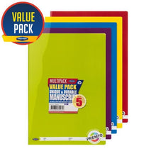 Premto A4 120Pg Durable Cover Manuscript Book - Pack Of 5 Asst.