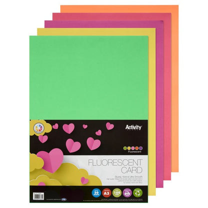 Premier A3 150G Fluorescent Card (Pack Of 20)