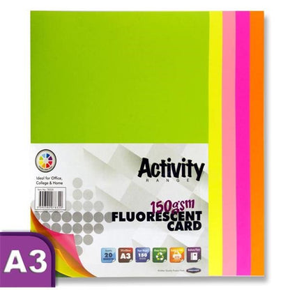 Premier A3 150G Fluorescent Card (Pack Of 20)