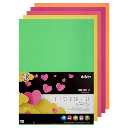 Premier A2 160gsm Fluorescent Neon Card (Pack of 20)