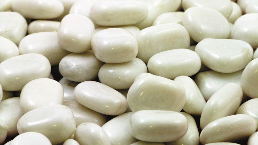 **White Polished Pebbles