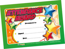 Just Rewards Certificates Attendance Award