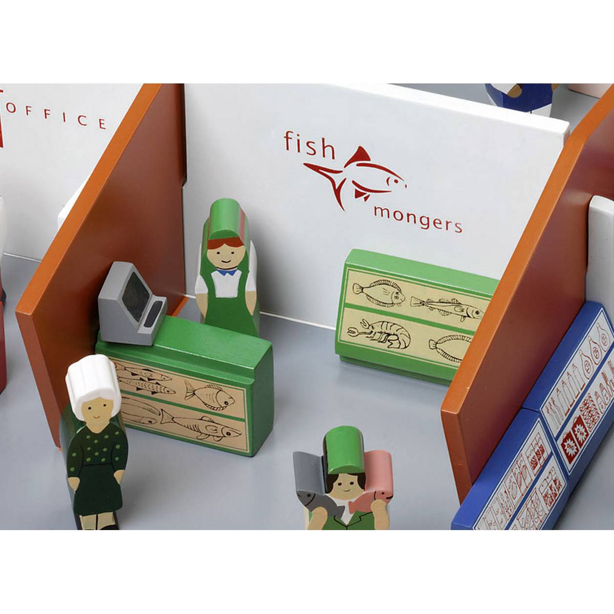 Wooden Shopping Centre Play Set