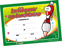 **Just Rewards Certificates Scribhneoir Na Seachtaine