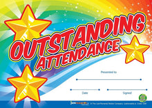 Just Rewards Certificates Outstanding Attendance Award