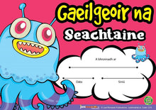 Just Rewards Certificates Gaeilgeoir Na Seachtaine