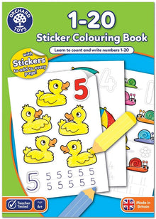 Orchard Toys 1-20 Sticker Colouring Book