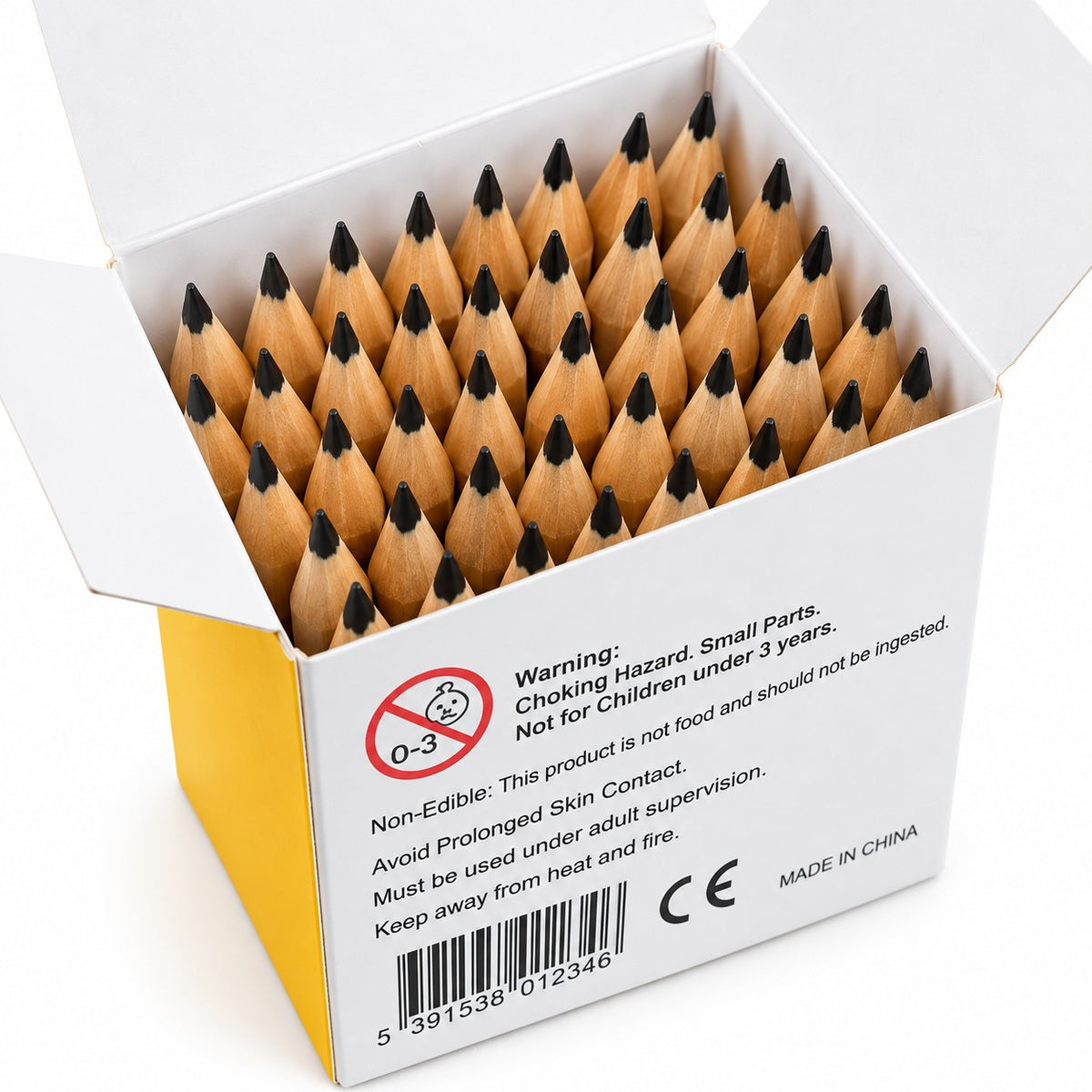 ABC Essentials Half Size Triangular Grip HB Pencils - Pack of 50