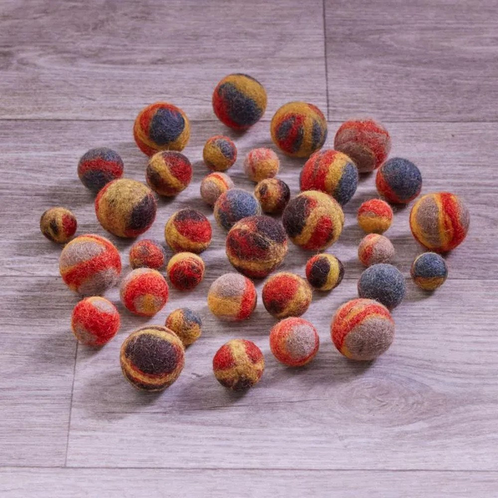 Cosy Felt Volcano Scenery Balls
