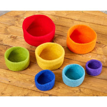 Felt Rainbow Nesting Bowls