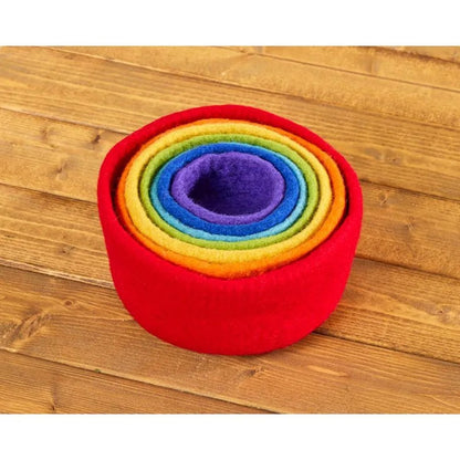 Felt Rainbow Nesting Bowls