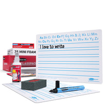 Show-Me Class Pack Drywipe Boards, Pens & Erasers - Handwriting, A4 - 35 Sets