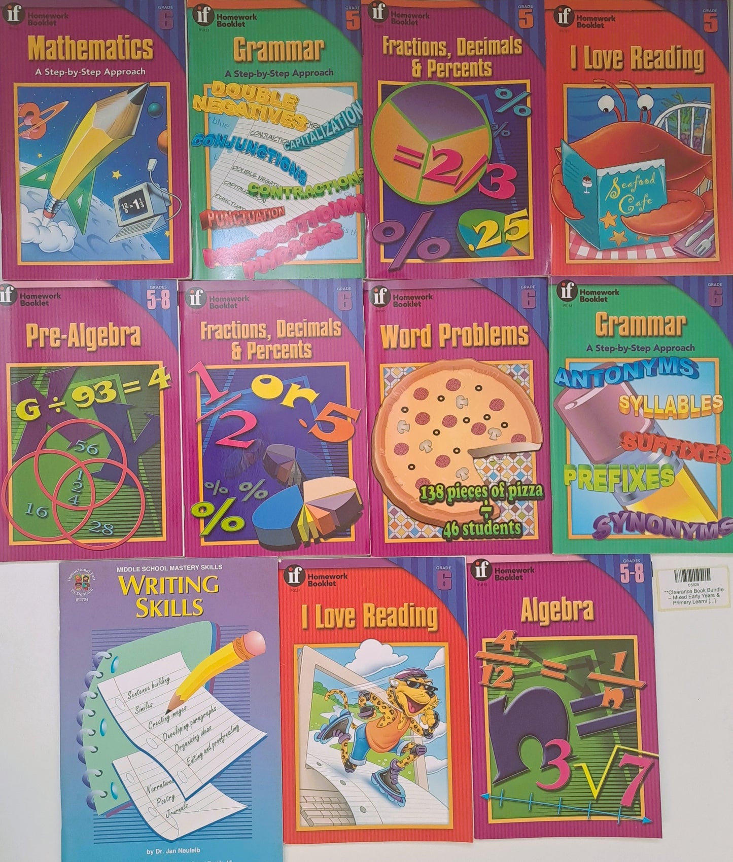 **Clearance Book Bundle – Mixed Early Years & Primary Learning Resources