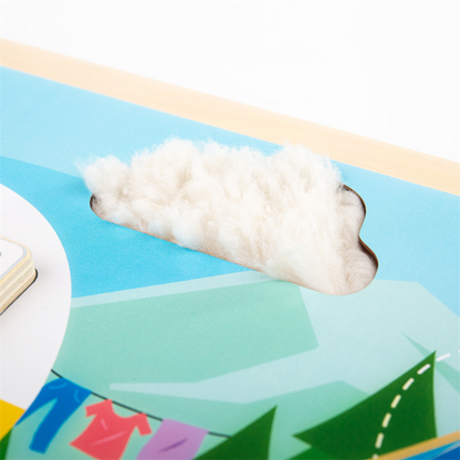 **Camping in the Wild Sensory Board