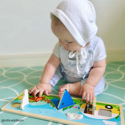 **Camping in the Wild Sensory Board