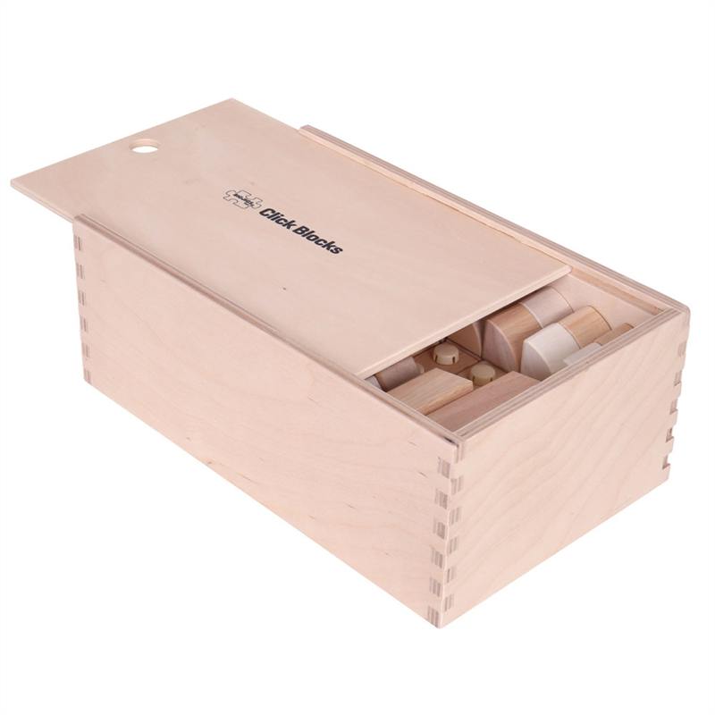 Natural Click Blocks (100 Pieces)