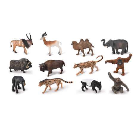 CollectA box of Mini Wild Animals 2
