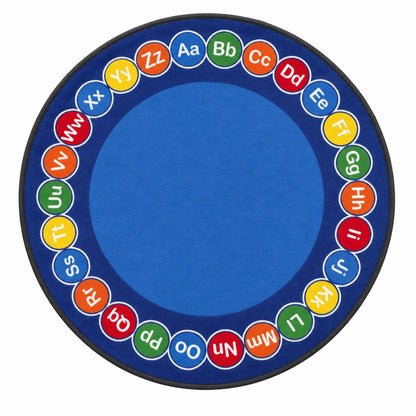 Giant Rainbow Alphabet Carpet 257x180cm