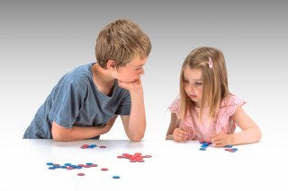 Red & Blue Counter Pack of 50