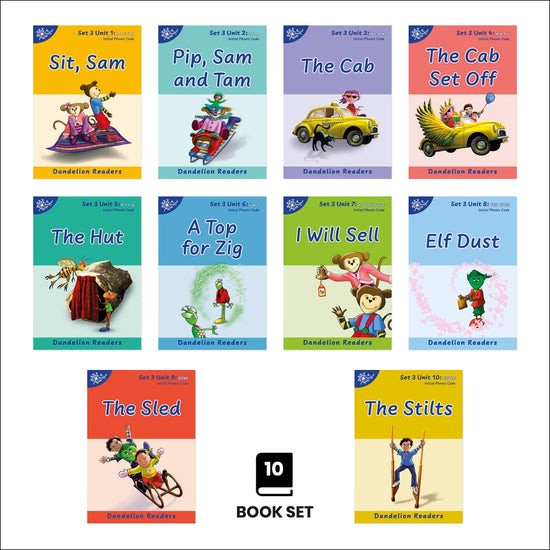 Dandelion Readers, Set 3 Units 1-10 (10 Titles)