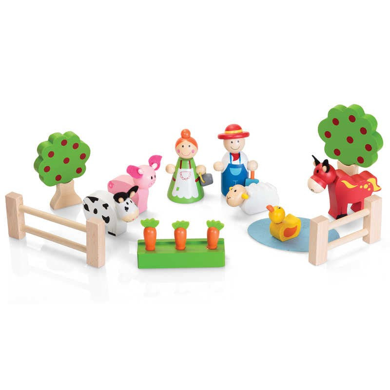 Wooden Farm Playset