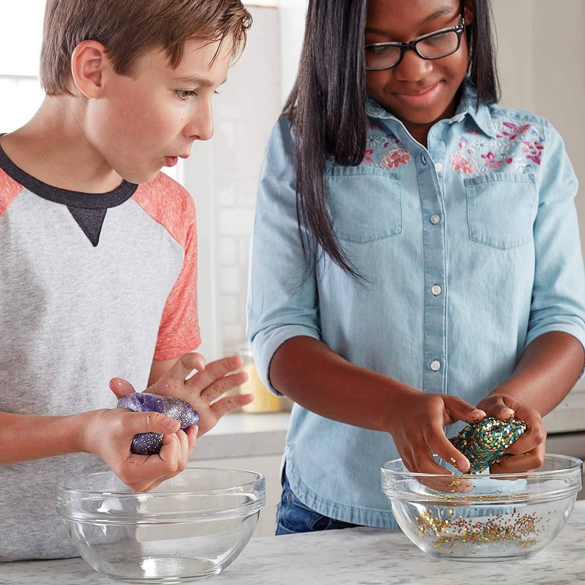 ** Elmer's 147ml Metallic Slime Glue - Blue