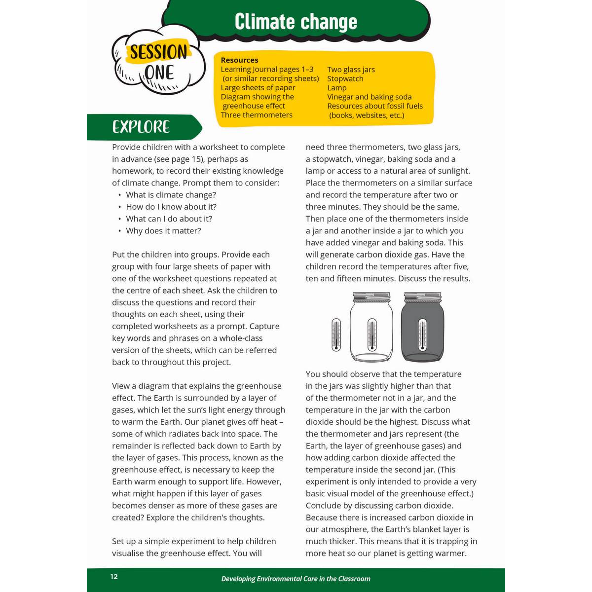 Developing Environmental Care In The Classroom Teaching Guide Upper Primary