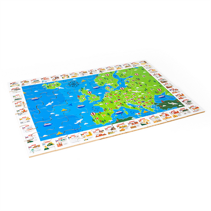 European Map Floor Puzzle 48pc