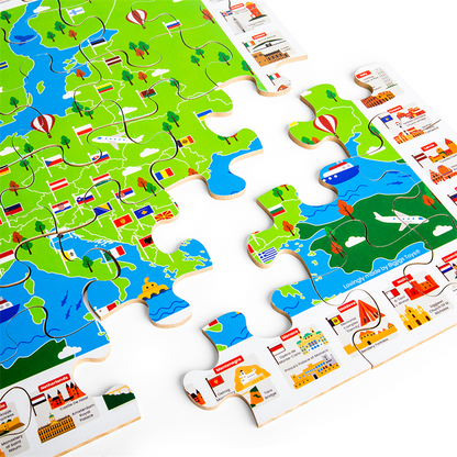 European Map Floor Puzzle 48pc