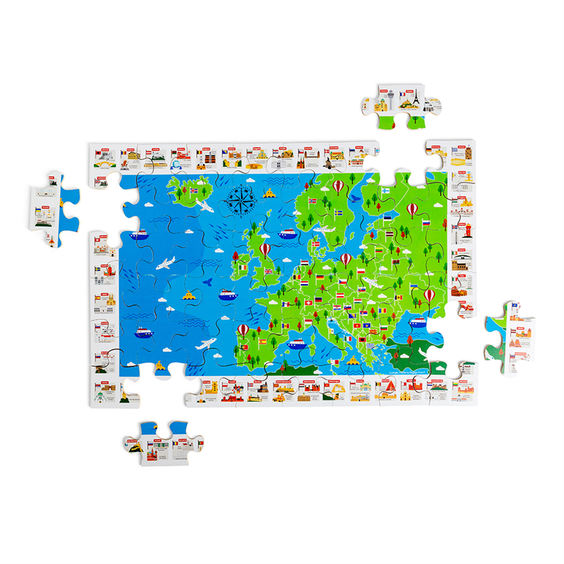 European Map Floor Puzzle 48pc