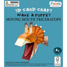 Triceratops Puppet Craft Kit