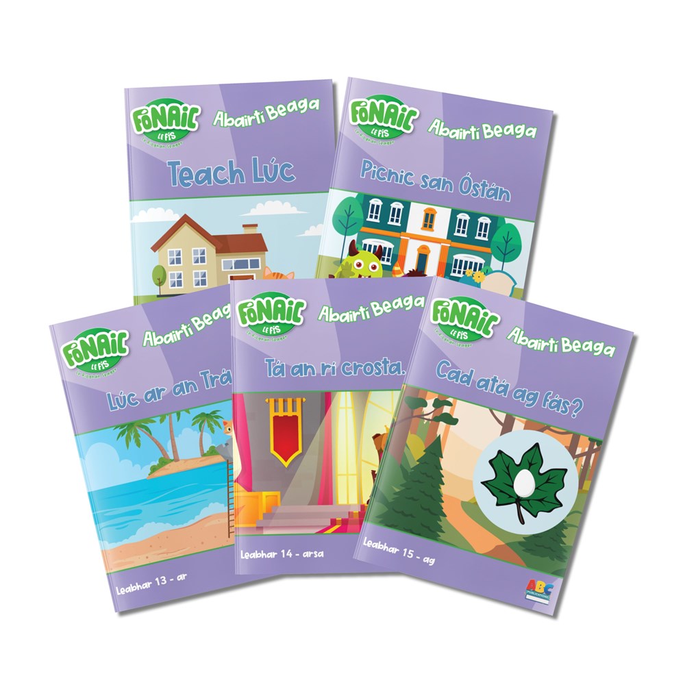 Fonaic le Fis Abairtí Beaga – Decodable Readers Set 3