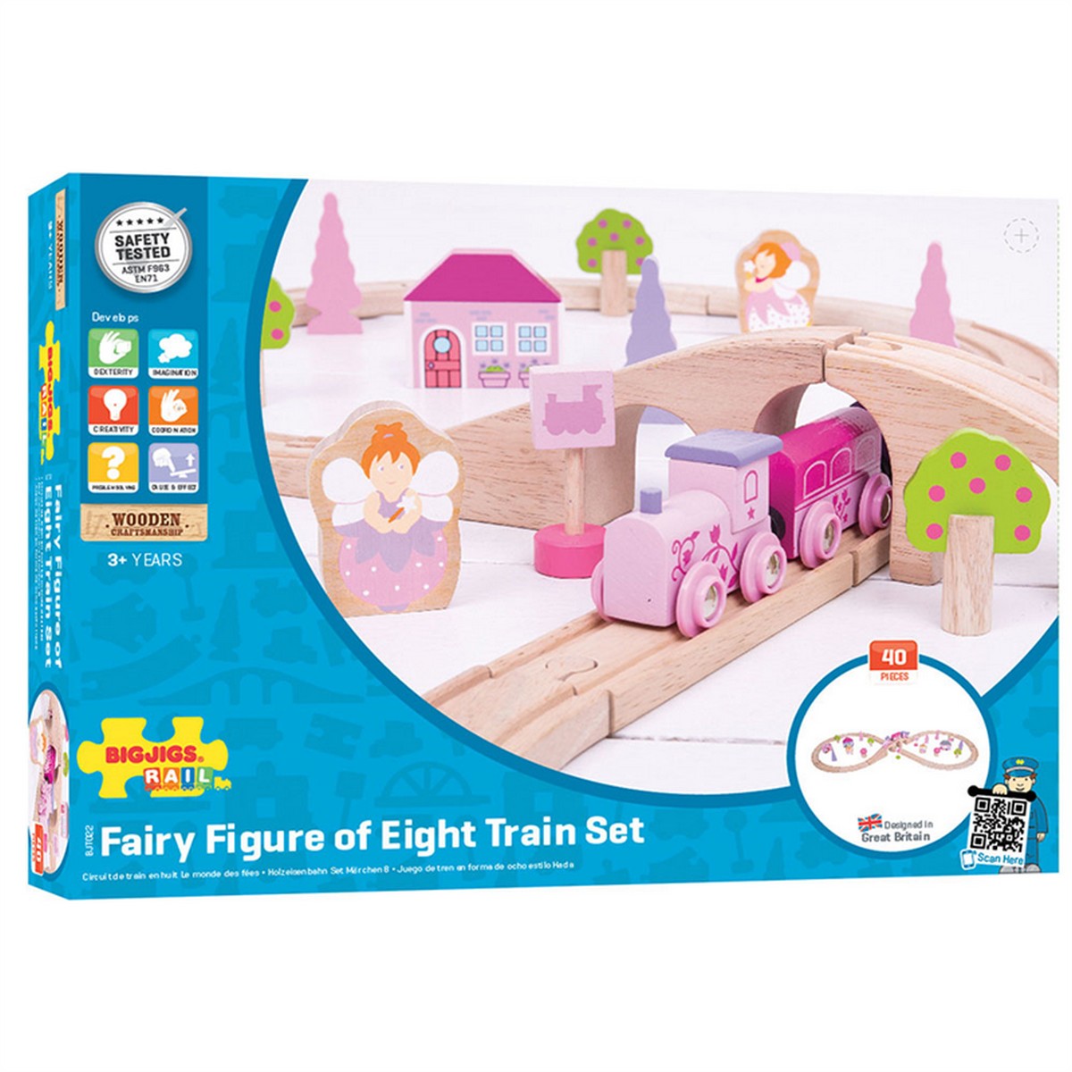 Bigjigs Fairy Figure of Eight Train Set