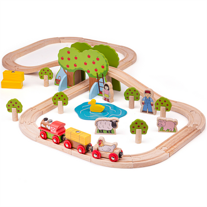 Bigjigs Farm Train Set