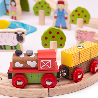 Bigjigs Farm Train Set