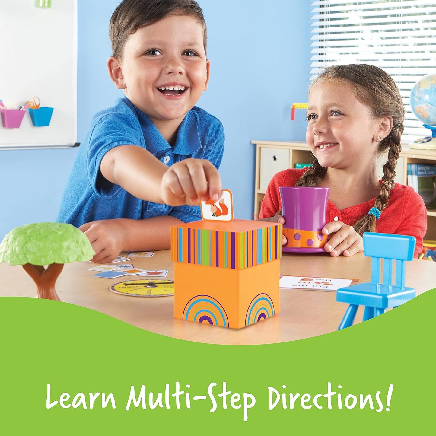 Fox in the Box Positional Words Activity Set