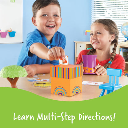 Fox in the Box Positional Words Activity Set