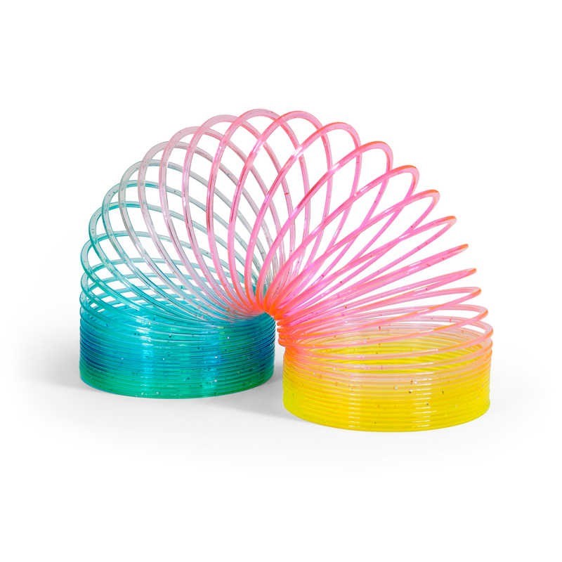 Round Magic Spring Slinky - Rainbow Colours