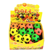 Rubber Sponge Mini Soccer Ball Set of  24