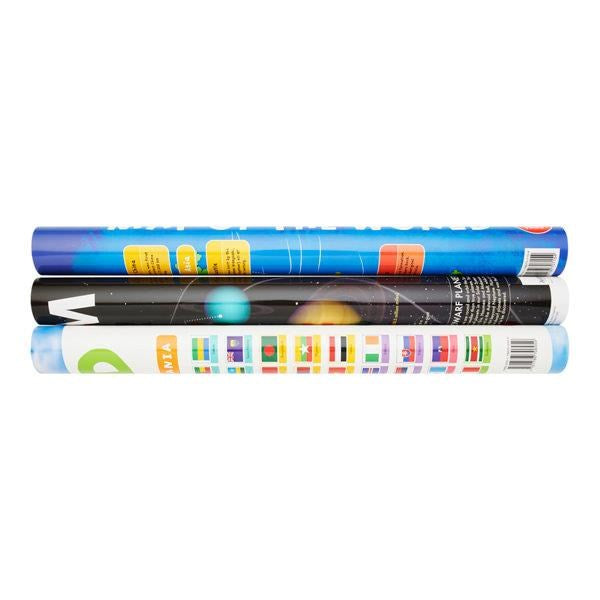 Clever Kidz The World Wallcharts Pack Of 3