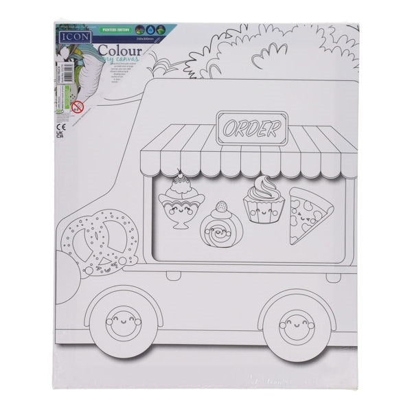 Icon Colour My Canvas - Food Truck 250x300mm
