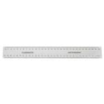 Shatterproof 30cm-mm Clear Ruler Pk10