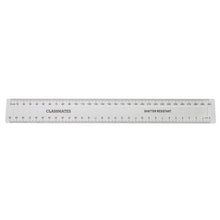Shatterproof 30cm-mm Clear Ruler Pk10