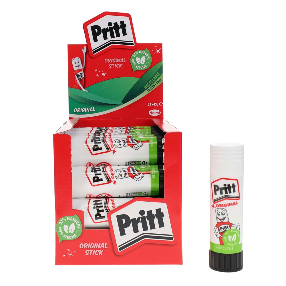 Pritt Glue Stick - 43g - Pack of 225 + 25 FREE