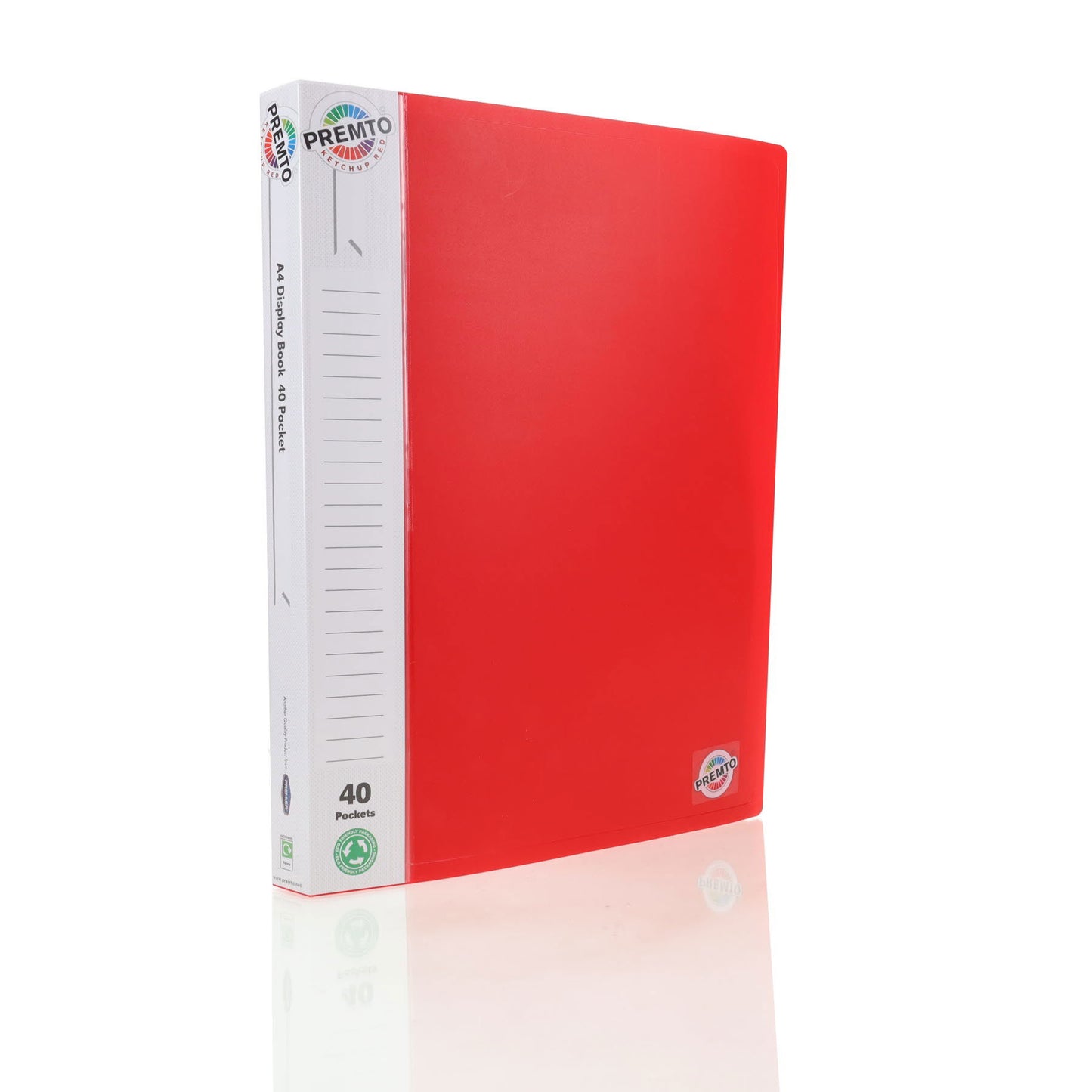 Premto A4 40 Pocket Display Book Pack of 3