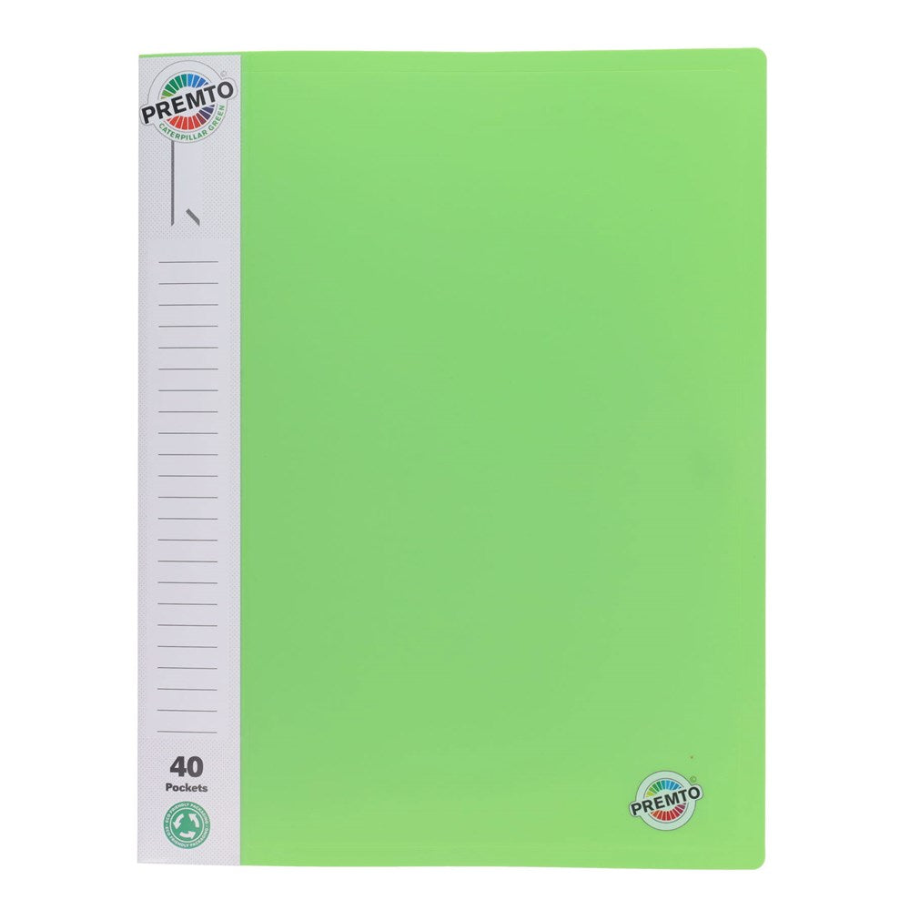 Premto A4 40 Pocket Display Book Pack of 3
