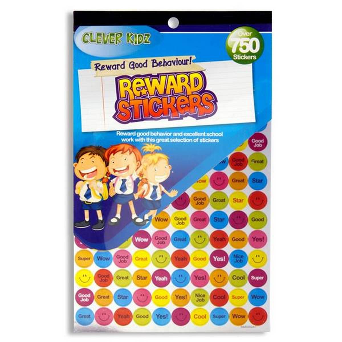 Clever Kidz 750+ Reward Stickers 2 Asst.