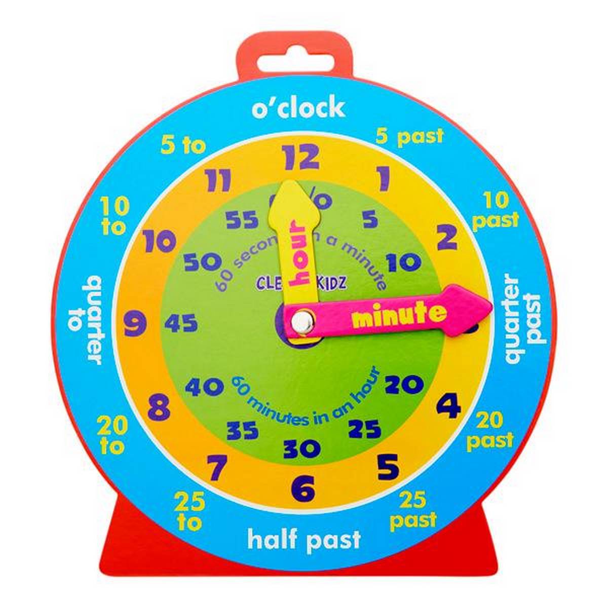 Clever Kidz 23cm Magnetic Clever Clock