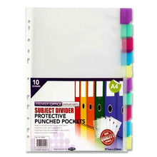 Concept Subject Divider Punched Pockets - 10 Part