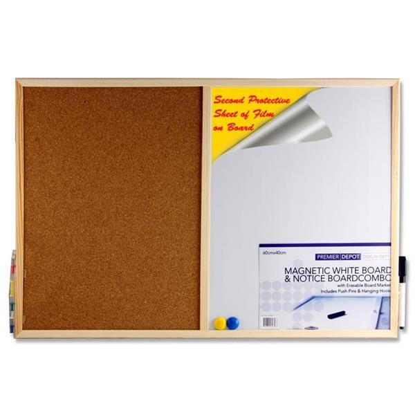 Premier Depot Combo Notice Board 60X40cm